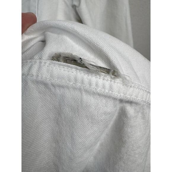 Burberry Brit White Button-Down Oxford Shirt Men’s S Classic Check Trim Preppy - Picture 6 of 10